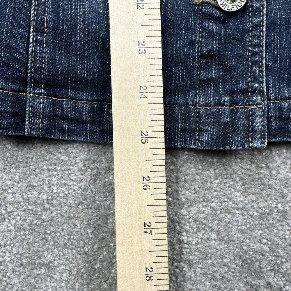 Tommy Hilfiger Women's Button Up Denim Jean Jacket Size XL Blue - Picture 6 of 8
